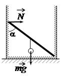 Невесомый стержень находящийся в ящике. Невесомый стержень находящийся в ящике с гладким дном. Невесомый стержень находящийся в ящике с гладким дном и стенками 45. Модуль силы действующей на стержень со стороны левой стенки.